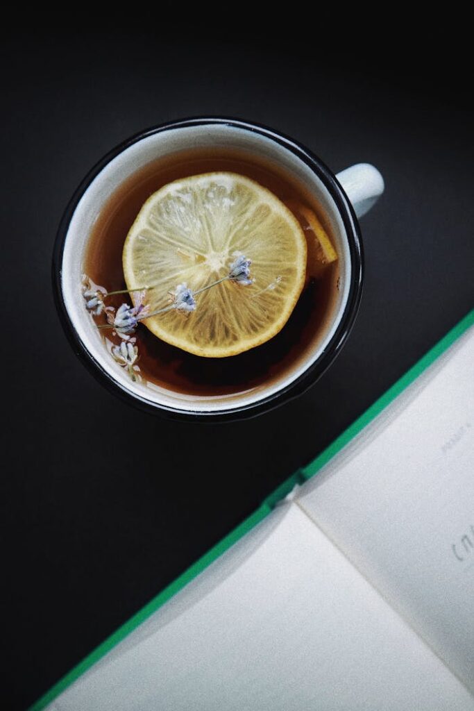 Teacup With Sliced Lemon